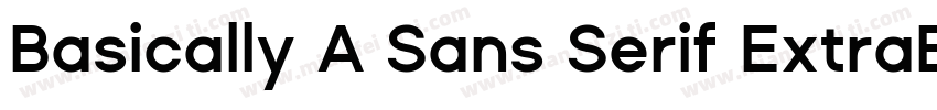 Basically A Sans Serif ExtraBold字体转换